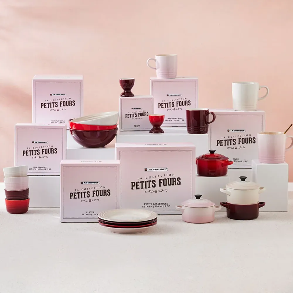Set di 4 piatti ceramica Petit Fours di Le Creuset