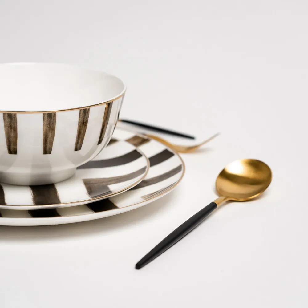 Set di piatti Davi Zwarte Crossroad