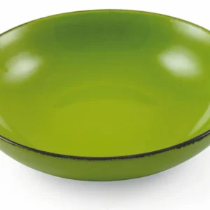 Set 6 Piatti Fondi Ø20x5 cm Gres Villa d'Este Home Tivoli Baita Glazed Verde