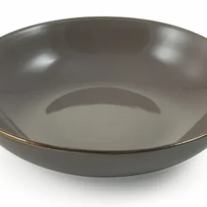 Set 6 Piatti Fondi Ø20x5 cm Gres Villa d'Este Home Tivoli Royal Passion Marroni