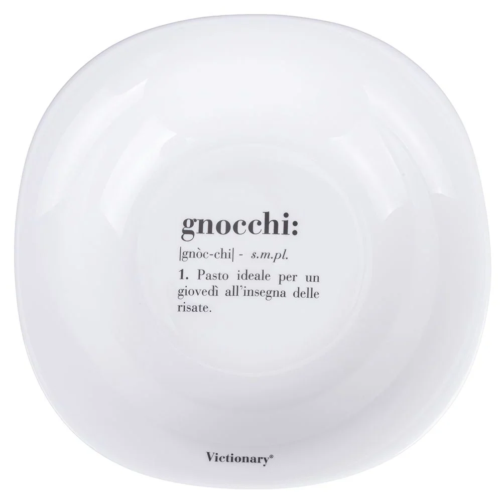 Set 6 Piatti Fondi Quadrati Colore Bianco Gnocchi Victionary – Villa D’Este