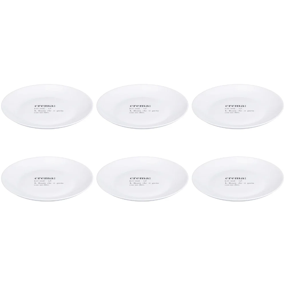 Set 6 Piatti Frutta Colore Bianco Crema Victionary Ø 20,5 cm – Villa D’Este