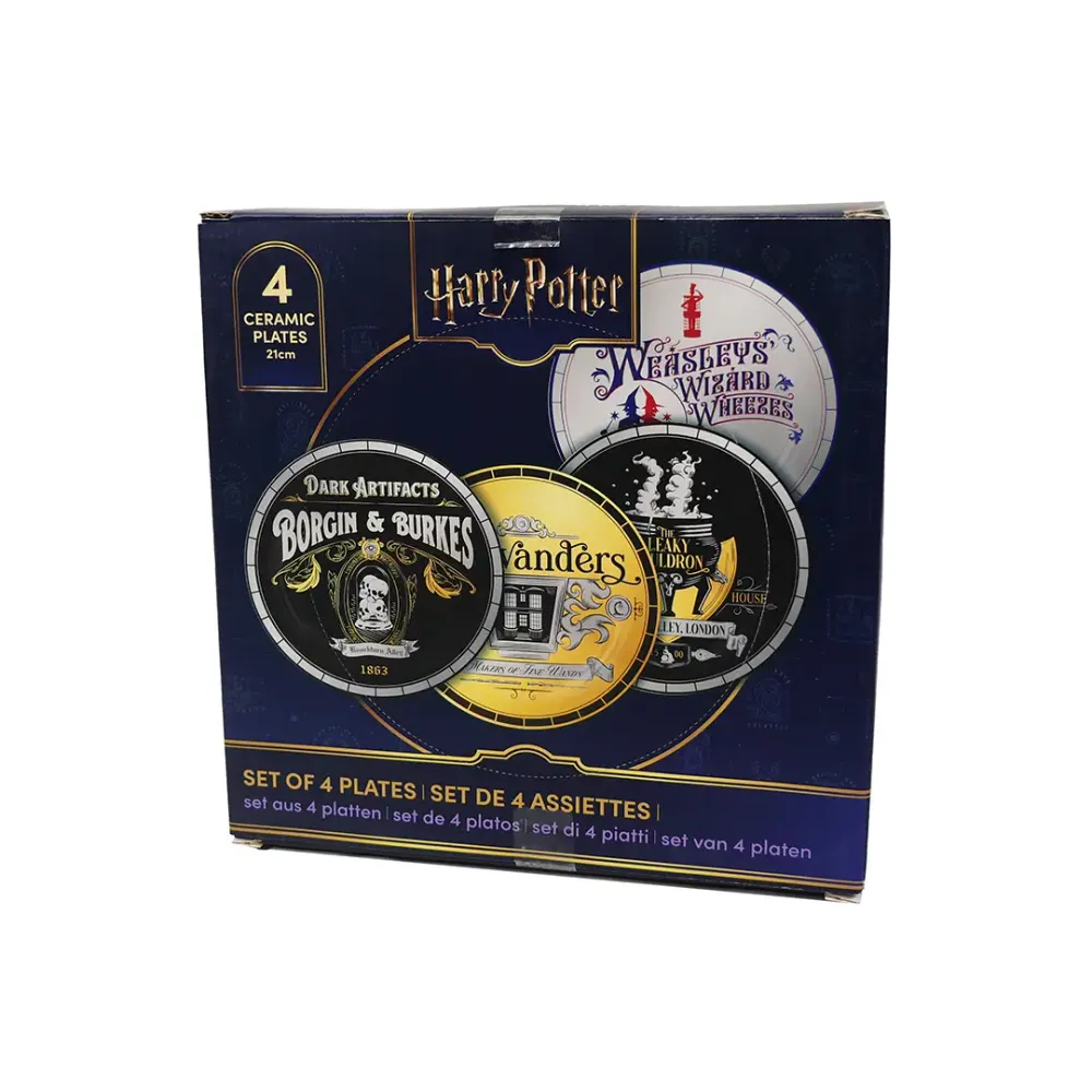 Set di piatti per negozi Harry Potter Diagon Alley (4 pezzi)
