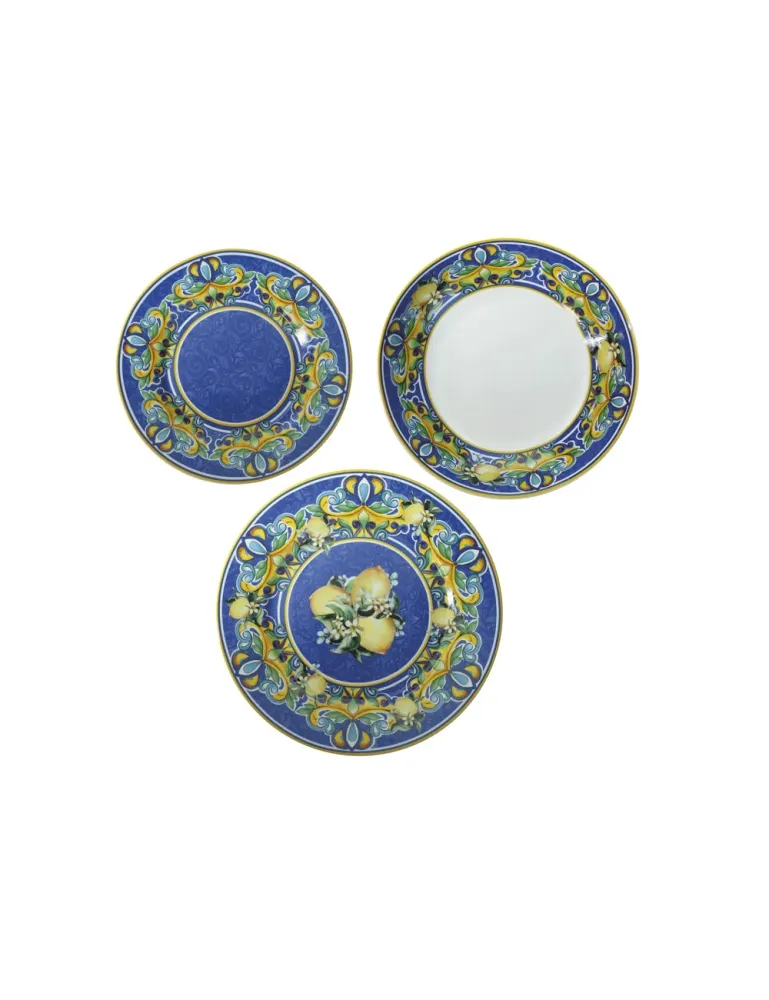 Set piatti 18 pezzi Citrus porcellana Brandani