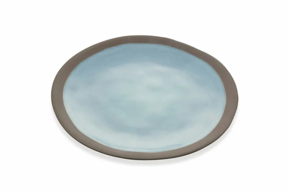 Set 6 Piatti Piani Ø27x3 cm Gres Villa d'Este Home Tivoli Mediterraneo