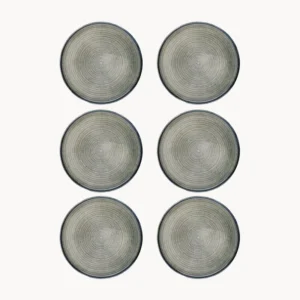 Set 6 piatti piani grès Zen