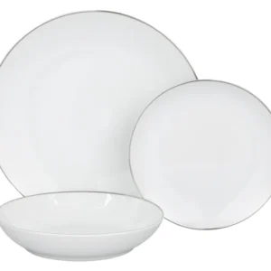 Set 18 piatti Poesia Bianco
