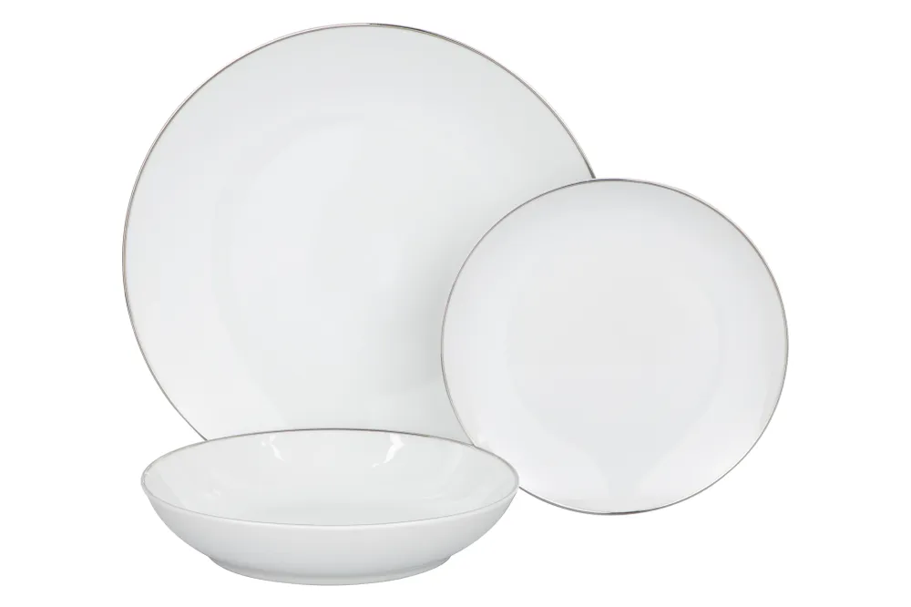 Set 18 piatti Poesia Bianco