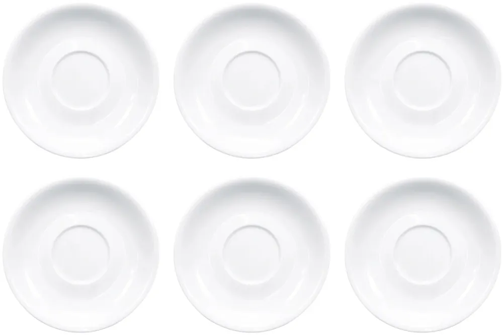 Set 6 piattini caffè Italia 14,5 cm Aligro