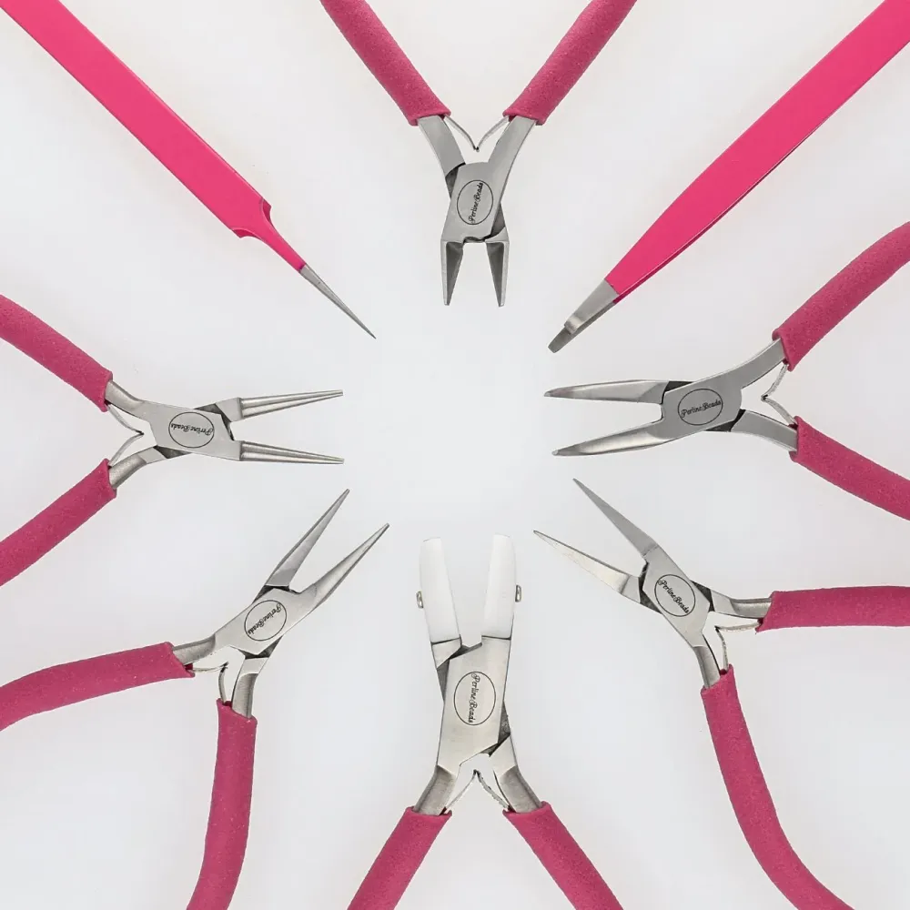 Set di pinze con 6 pinze diverse - Alta qualità - Vogue Lovers - Fucsia