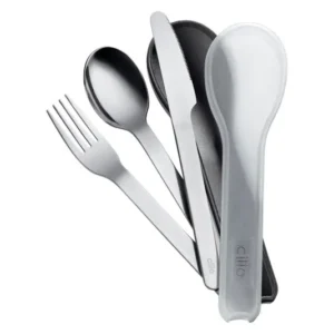 Set posate CILIO Gita 3 pezzi scatola di acciaio inox lucido