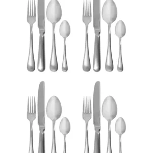 Set posate, HDBrush, finitura argento