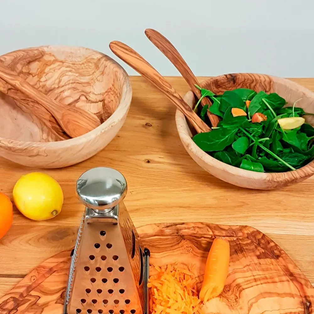 Set di 2 posate per insalata legno d’ulivo Selbrae