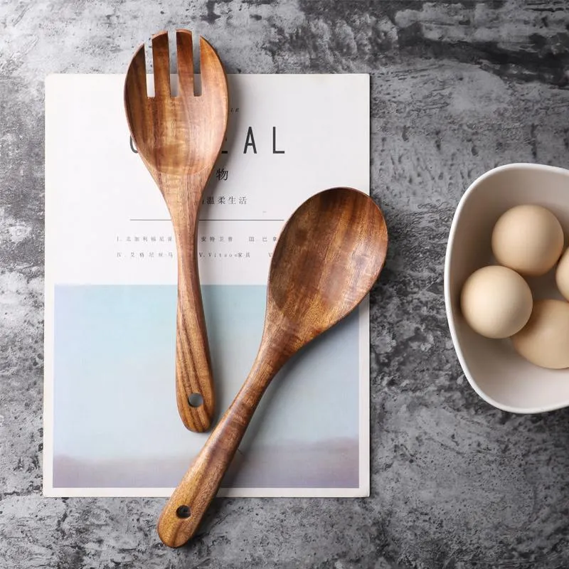 Set di Posate per Insalata Legno 2 Pezzi