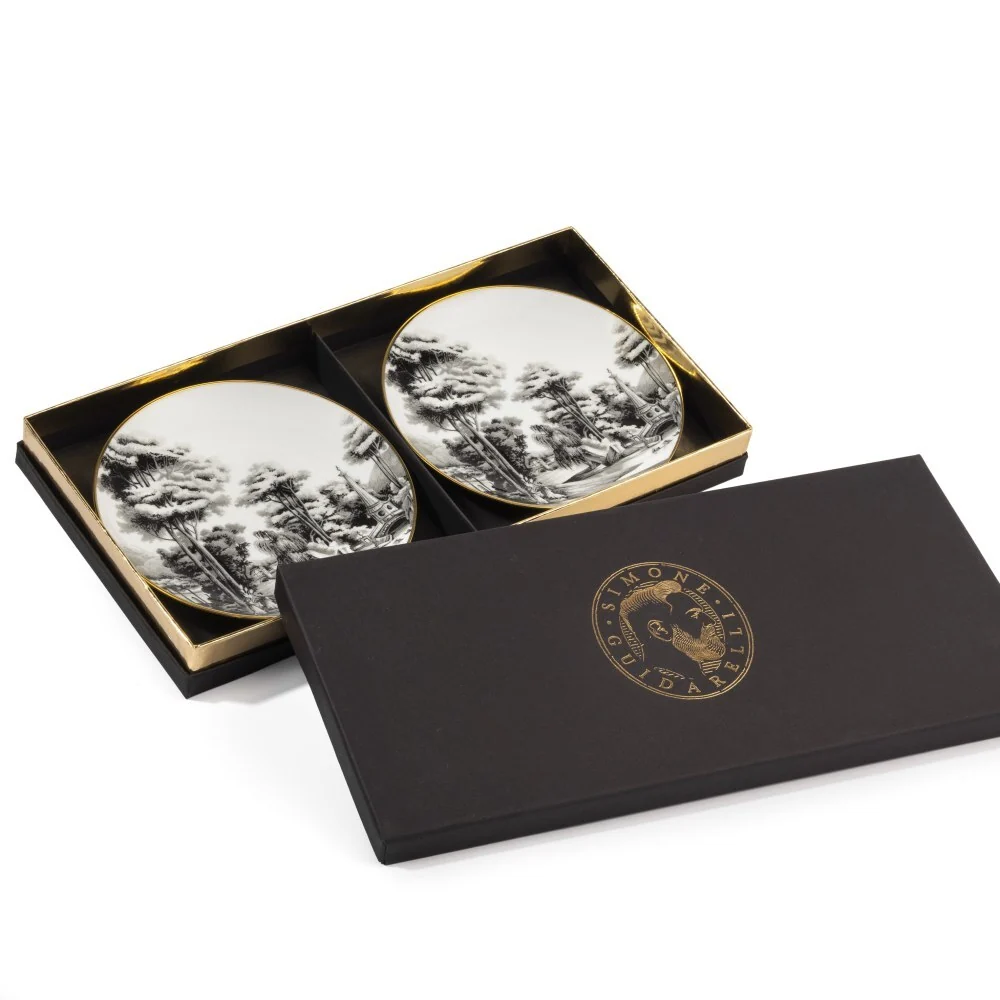 Set 2 P.Pane 17cm imperial Garden S.Voyage Weissestal