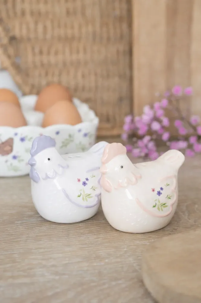 Set Sale e Pepe “Gallinelle” Ceramica – Eleganza Country Chic