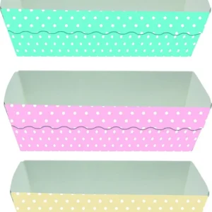 Set di 5 Stampi Carta per Plum triplica strato cerato 13,5 x 6,5 x 4,5 cm Fackelmann