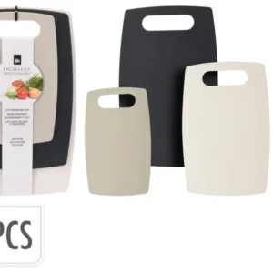 Set 3 tagliere plastica 24x15-29x19-35x22