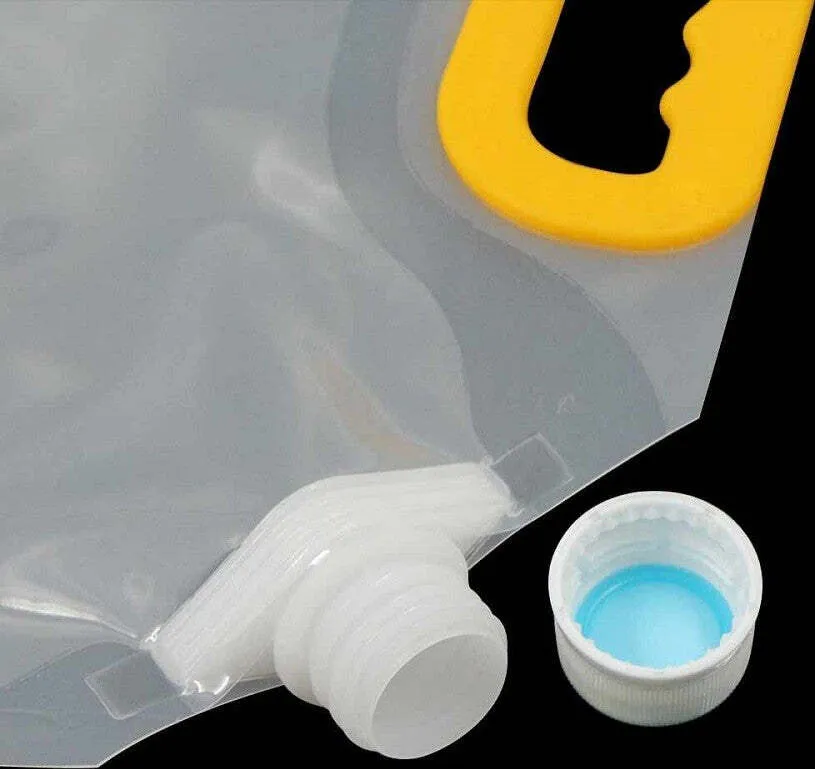 Set 2 Pz Taniche Pieghevoli Portatili Acqua Potabile 5l Borsa Contenitori Viaggi