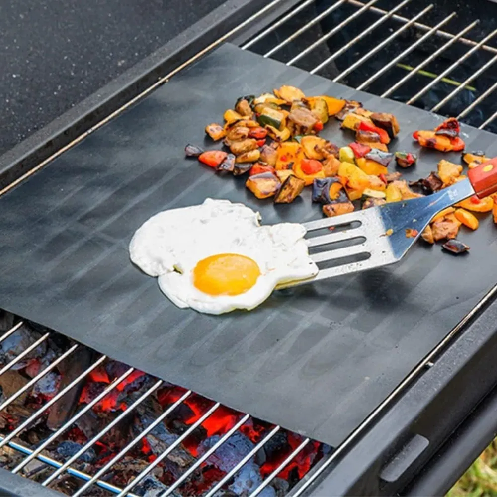 Set 6 Tappetini Antiaderenti BBQ 40x33 cm Riutilizzabili