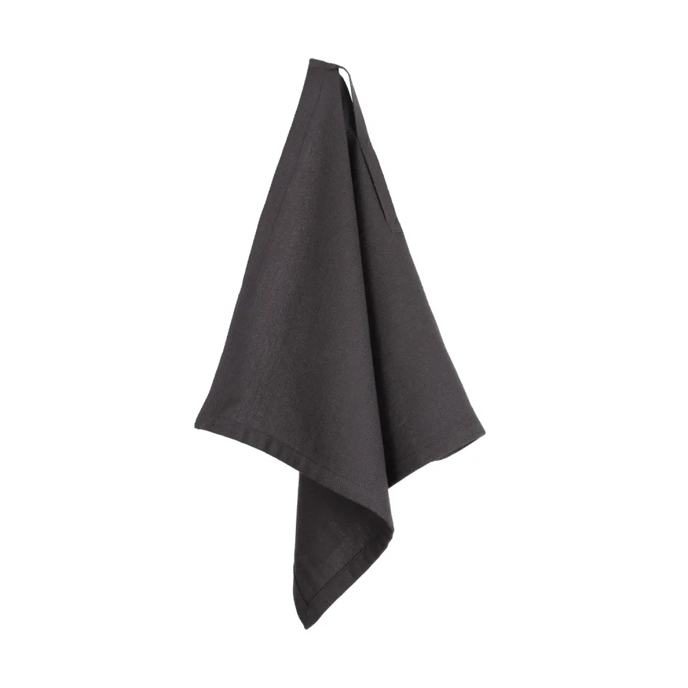 Set tavola composto da 4 tovaglioli stoffa 35x40 cm cotone biologico grigio scuro