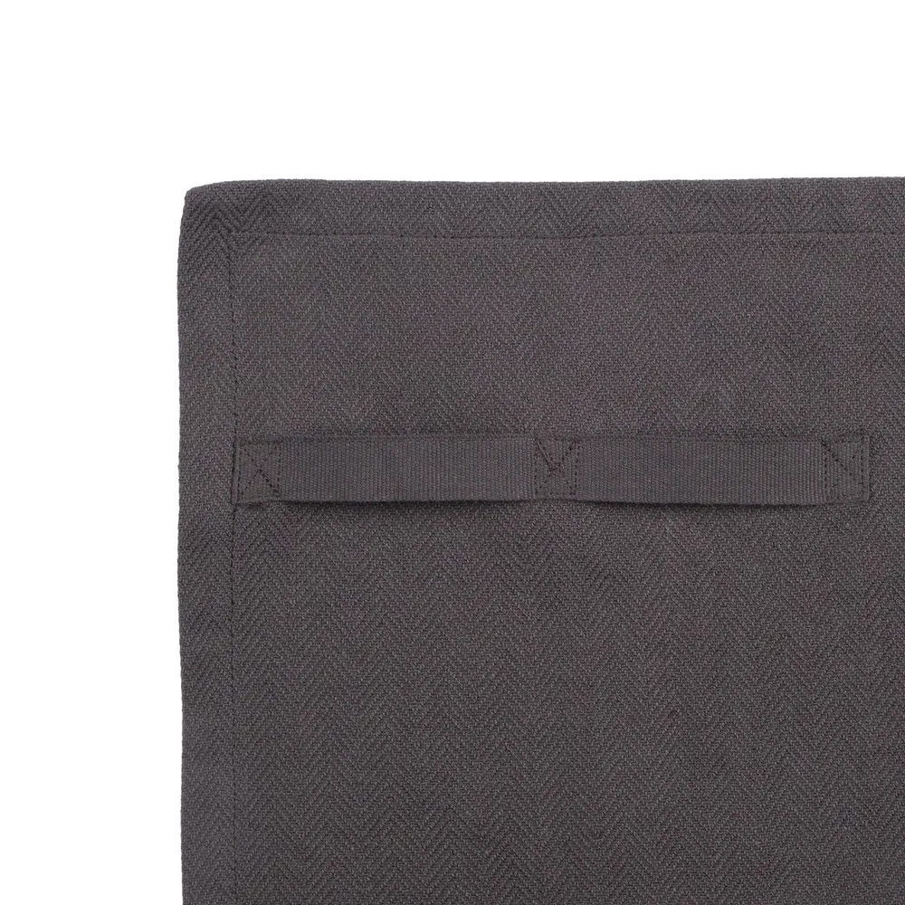 Set tavola composto da 4 tovaglioli stoffa 35x40 cm cotone biologico grigio scuro