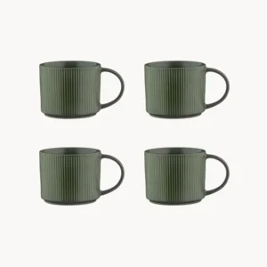 Set 4 tazze grès Scandi