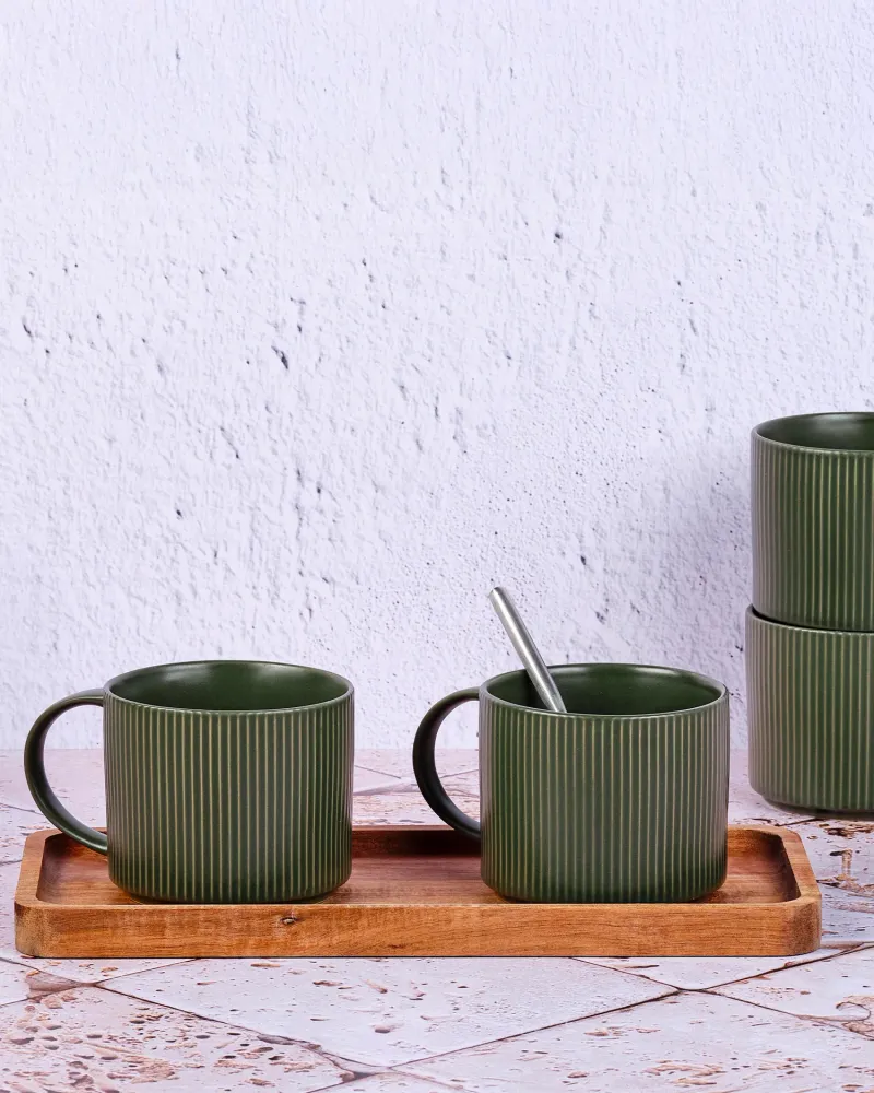 Set 4 tazze grès Scandi