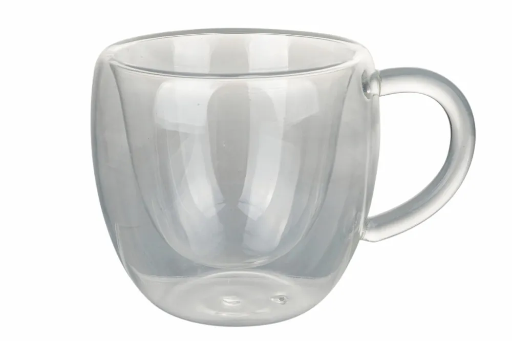 Set 4 Tazzine Caffè con Manico Vetro Incamiciato 90 ml Villa d'Este Home Tivoli Moka