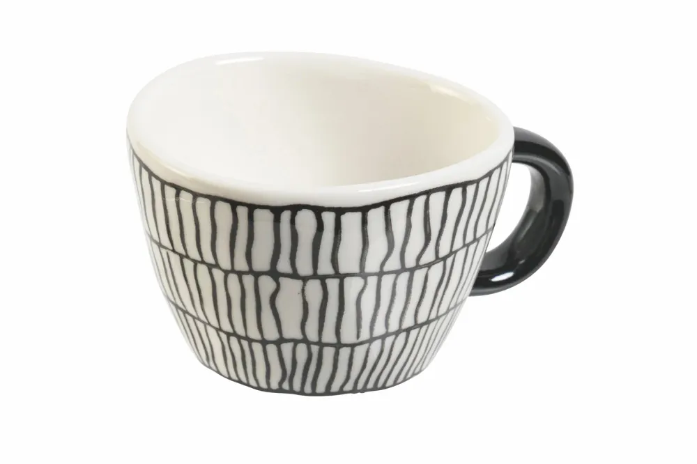 Set 6 Tazzine Caffè Gres 90 ml Villa d'Este Home Tivoli Masai Black