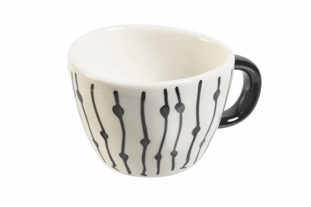 Set 6 Tazzine Caffè Gres 90 ml Villa d'Este Home Tivoli Masai Black