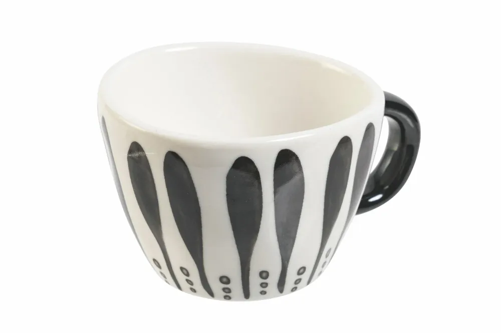 Set 6 Tazzine Caffè Gres 90 ml Villa d'Este Home Tivoli Masai Black