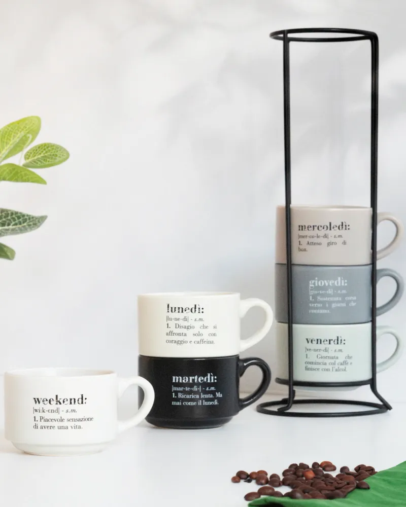 Set tazzine da caffè porcellana Victionary
