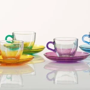 set 6 tazzine caffè Serie Shade Arcobaleno