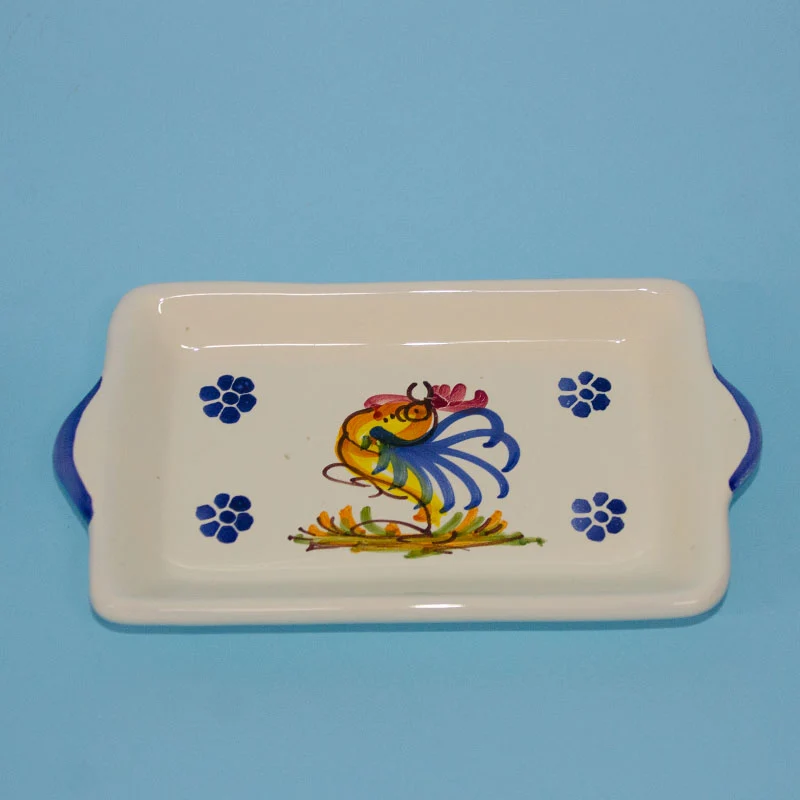 SET Tazzine e Piattino con Gallo