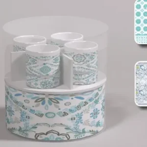 SET TOVAGLIA AMICA + 4 TAZZE X6 140X180 CM