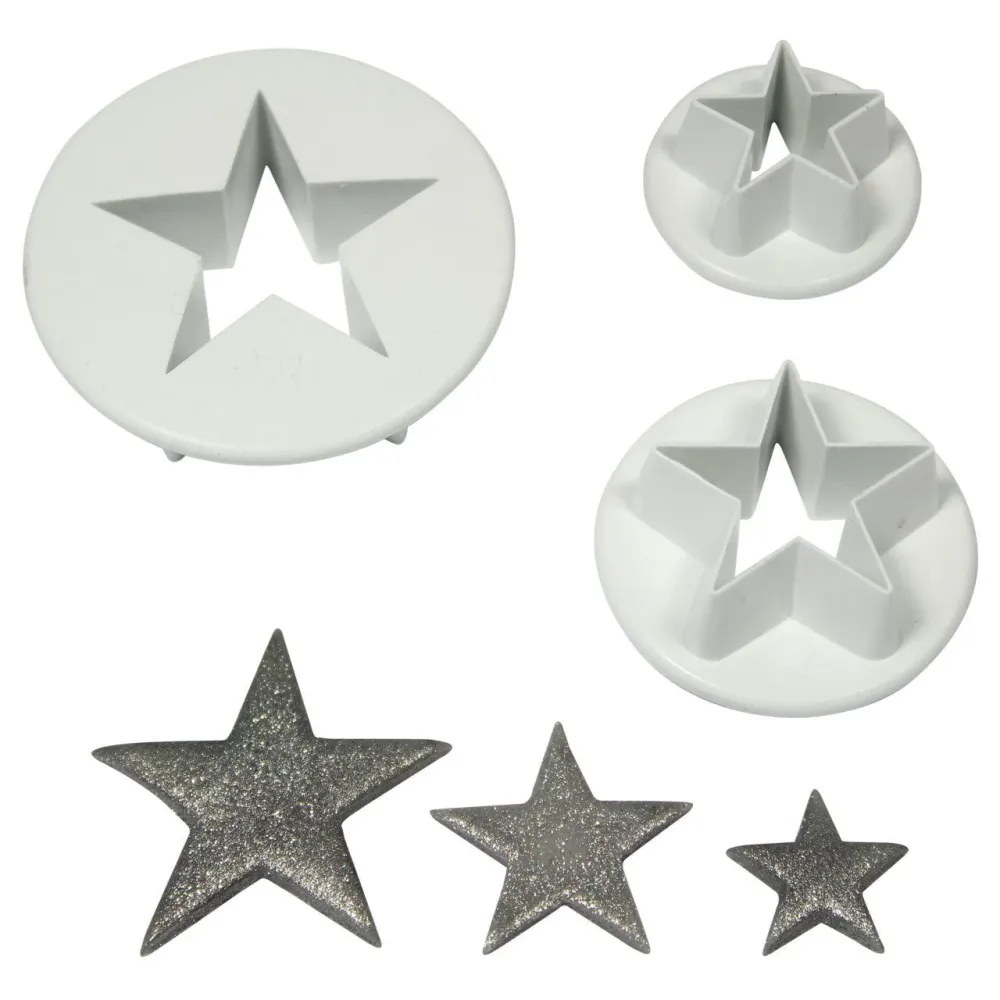 Set/3 Tagliabiscotti Stelle