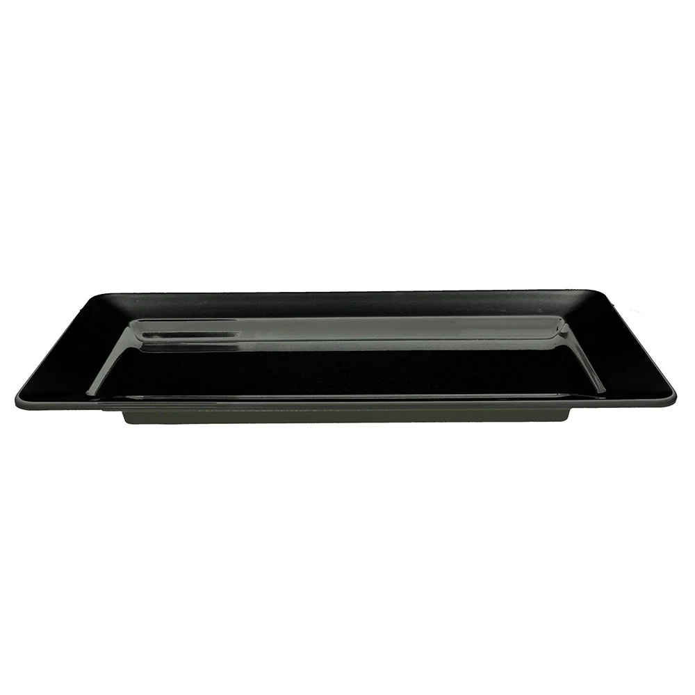 Show Plate Piatto Rett.Cm75x25 Nero