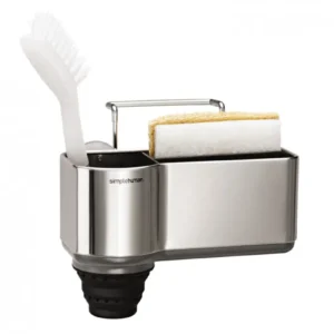 simplehuman Portautensili (da parete) 19,4 × 14,3 × 19,1 cm, acciaio inossidabile, argento