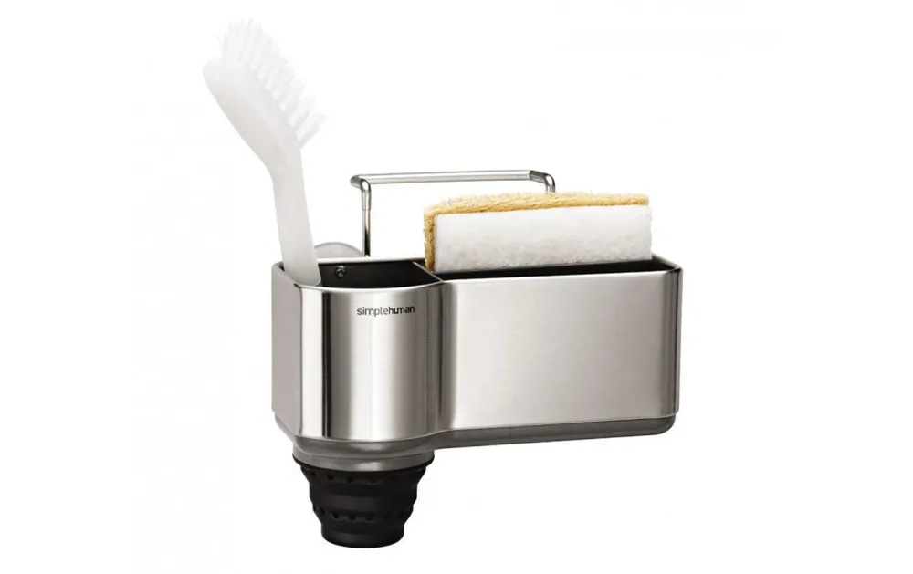 simplehuman Portautensili (da parete) 19,4 × 14,3 × 19,1 cm, acciaio inossidabile, argento