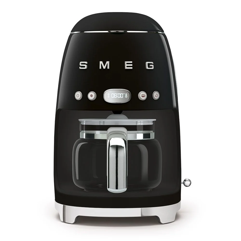 Smeg drip coffee maker 50�style black dcf02bleu - 8017709280512