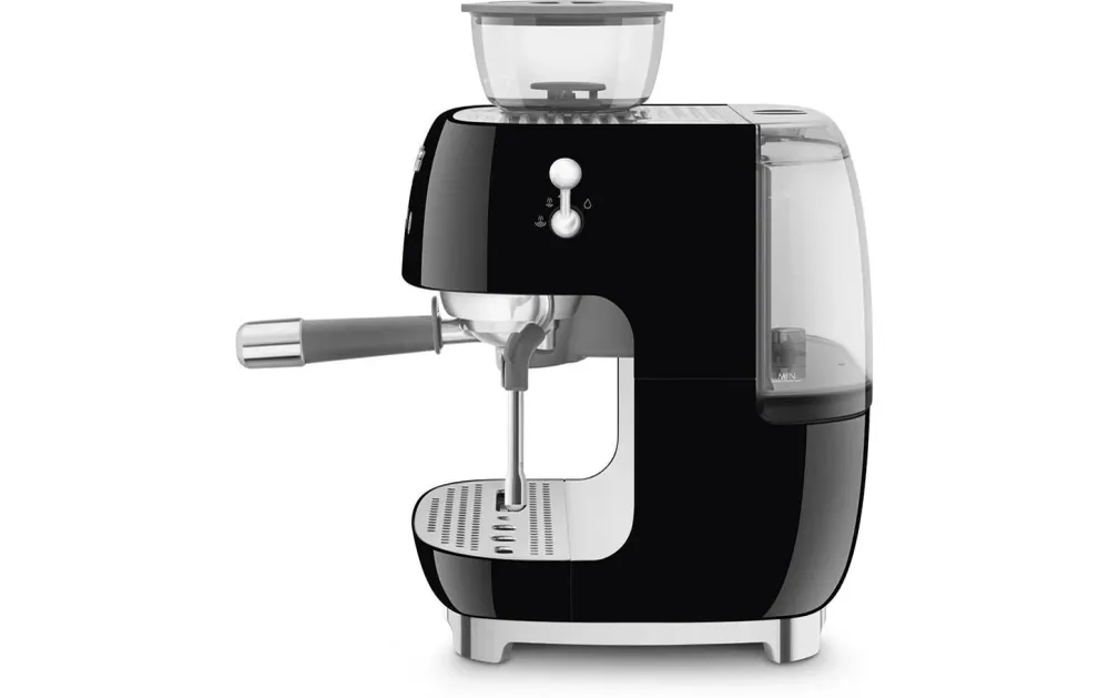 Smeg Macchina per espresso 50's Style EGF03BL (portafiltro) – 15 bar, 2,4 l, ugello per schiuma di latte, 33,4 × 44,3 × 43 cm