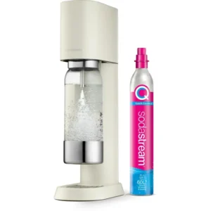 Sodastream Enso Gasatore d'acqua – incl. 1 bottiglia (plastica), per bombola CO₂ da 60 l, sabbia, 1013611412