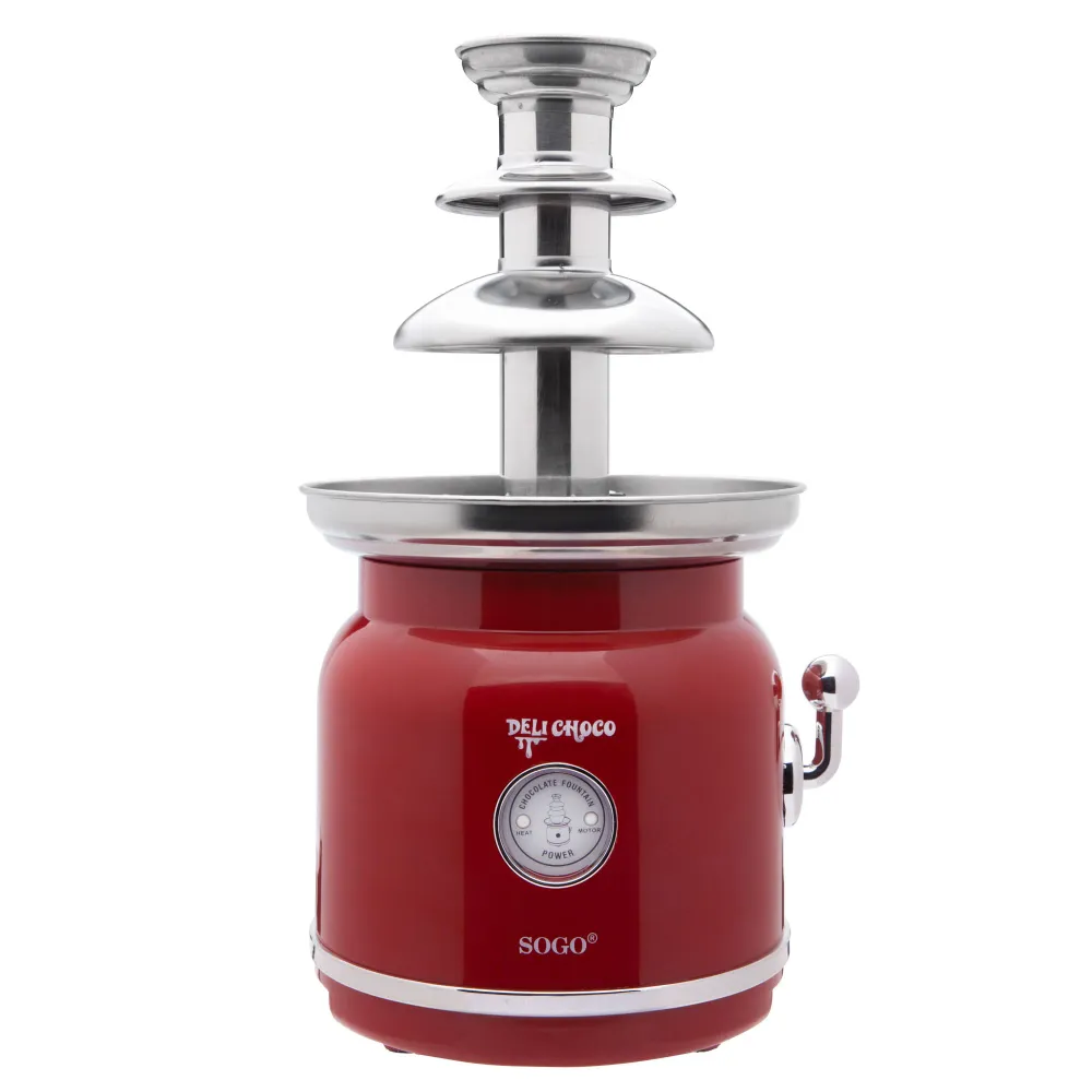 SOGO Fontana di cioccolato retro acciaio inox cascata 3 livelli
