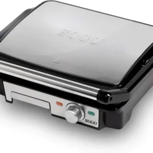 SOGO Tostapane grill 4 fette / 2000W / griglia piatta / 29*23 / 180°