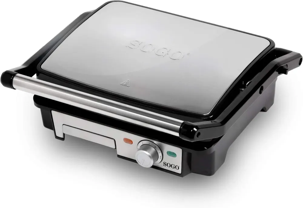 SOGO Tostapane grill 4 fette / 2000W / griglia piatta / 29*23 / 180°