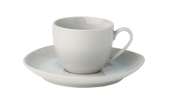 Sola Tazzina da espresso Lunasol – 90 ml, Ø 12,5 cm, gres, grigio chiaro, lavabile lavastoviglie, adatta al microonde