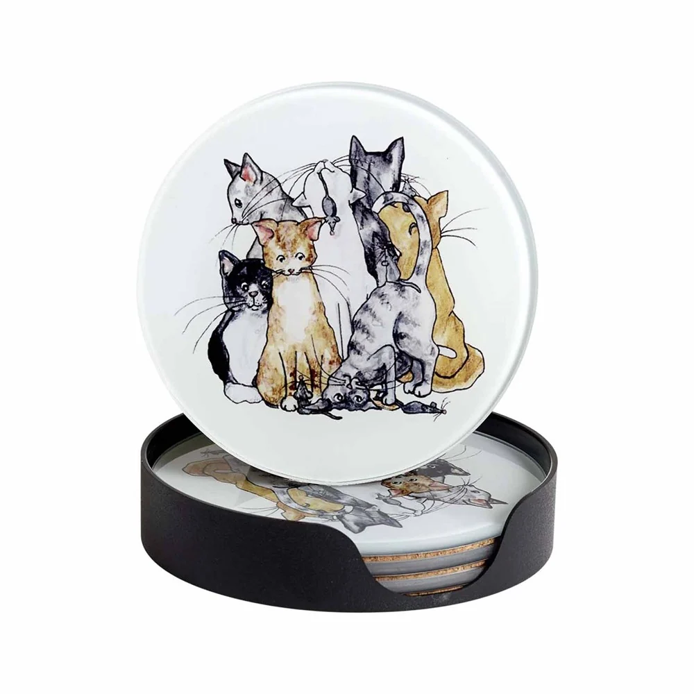Sottobicchieri gatti