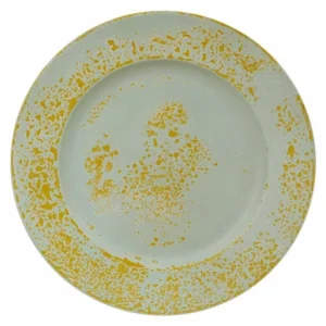 Sottopiatto antichizzato azzurro/crema d.33x2cm