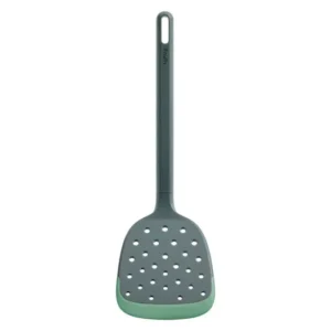 Spatola LÉKUÉ silicone forato 30,6 cm verde